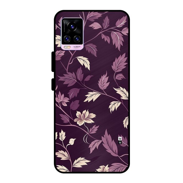 Traditional Florals Metal Back Case for Vivo V20 Pro