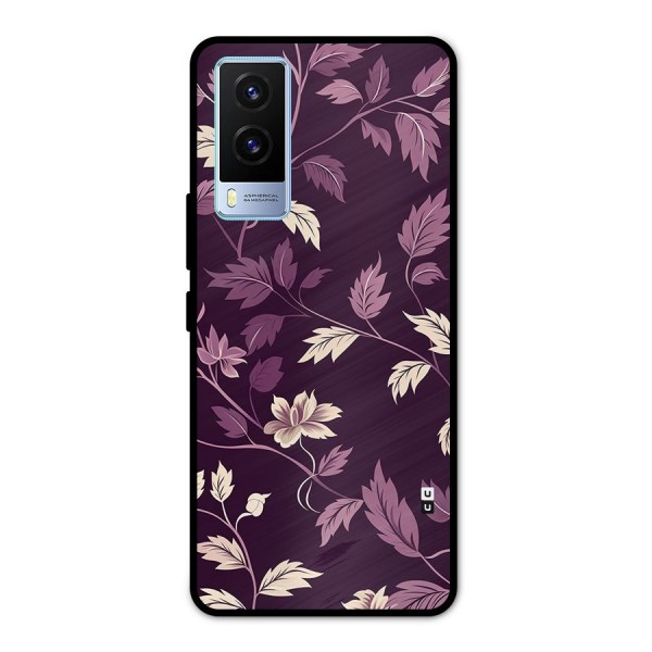 Traditional Florals Metal Back Case for Vivo V21e 5G