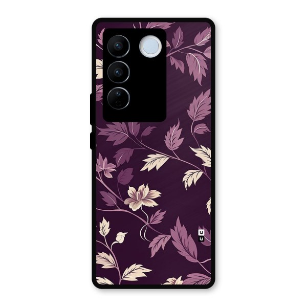 Traditional Florals Metal Back Case for Vivo V27