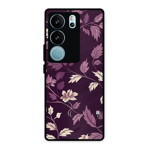 Traditional Florals Metal Back Case for Vivo V29