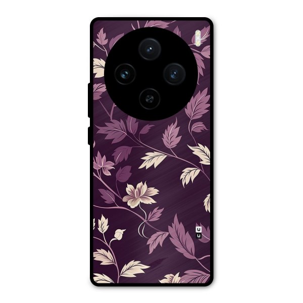 Traditional Florals Metal Back Case for Vivo X100