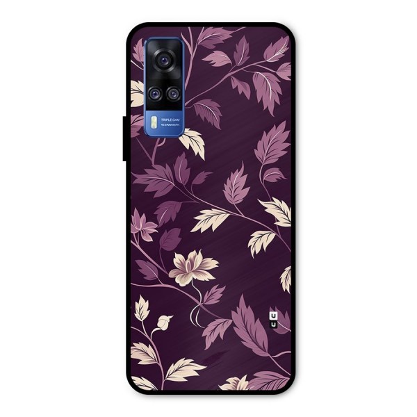 Traditional Florals Metal Back Case for Vivo Y31