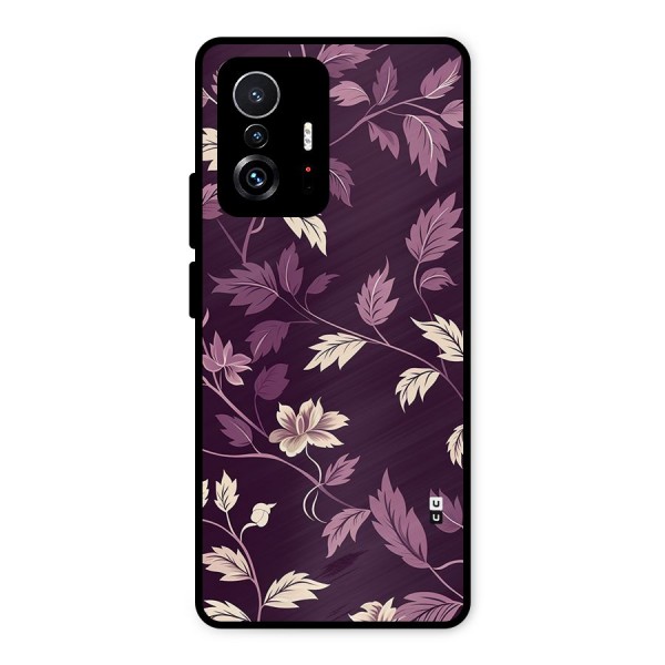 Traditional Florals Metal Back Case for Xiaomi 11T Pro