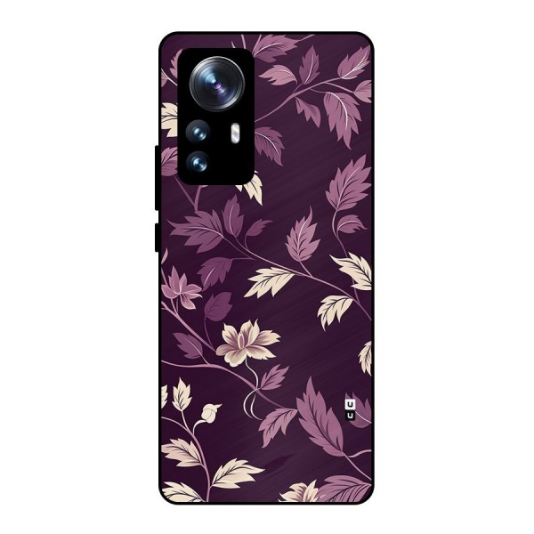 Traditional Florals Metal Back Case for Xiaomi 12 Pro