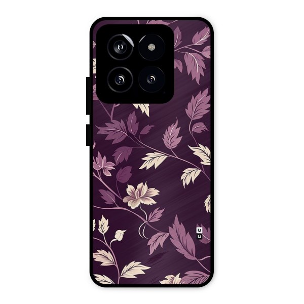 Traditional Florals Metal Back Case for Xiaomi 14