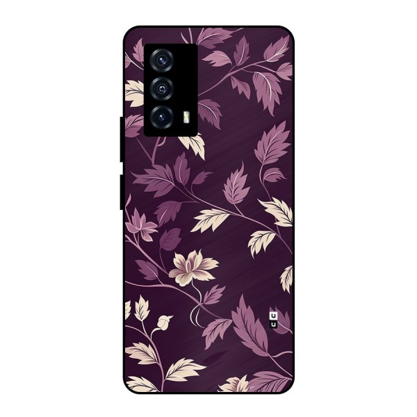 Traditional Florals Metal Back Case for iQOO Z5