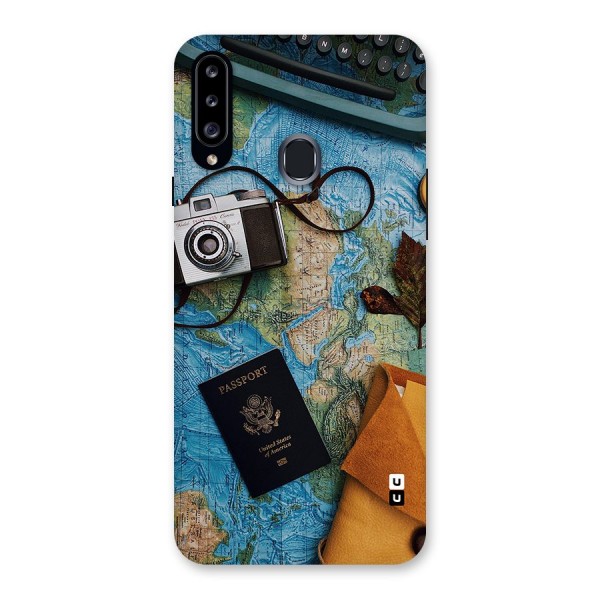 Travel Essentials Back Case for Galaxy A20s