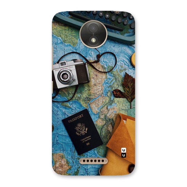 Travel Essentials Back Case for Moto C Plus