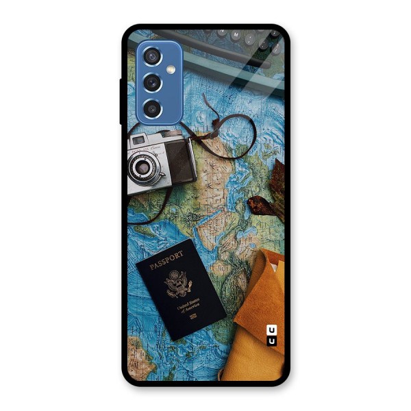 Travel Essentials Glass Back Case for Galaxy M52 5G