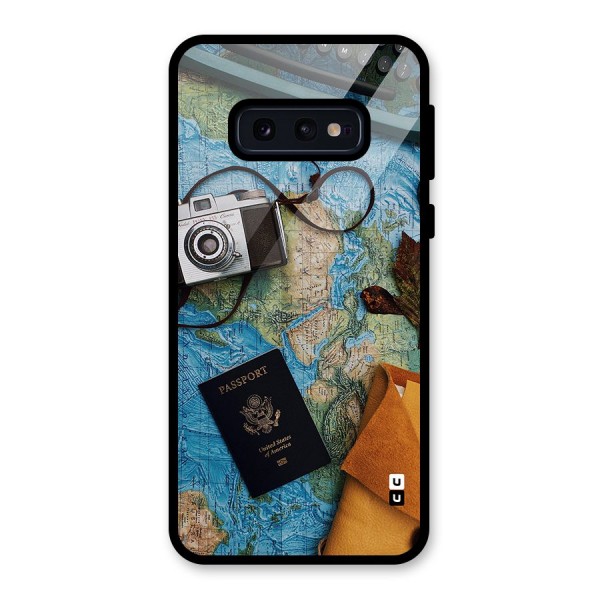 Travel Essentials Glass Back Case for Galaxy S10e