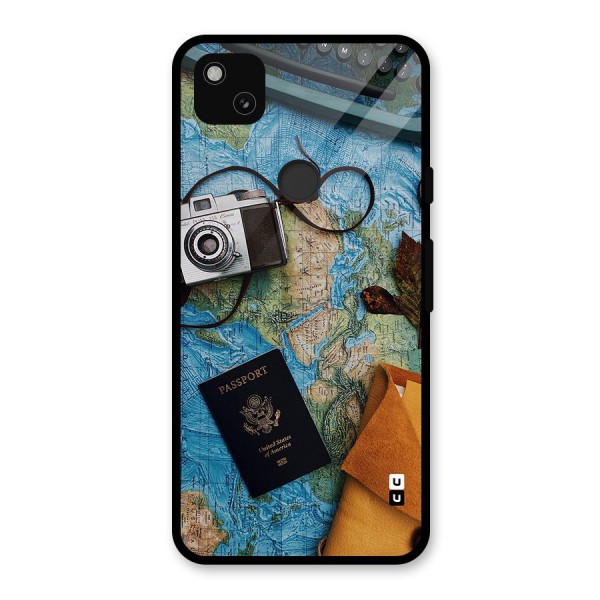 Travel Essentials Glass Back Case for Google Pixel 4a