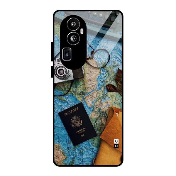 Travel Essentials Glass Back Case for Oppo Reno10 Pro Plus