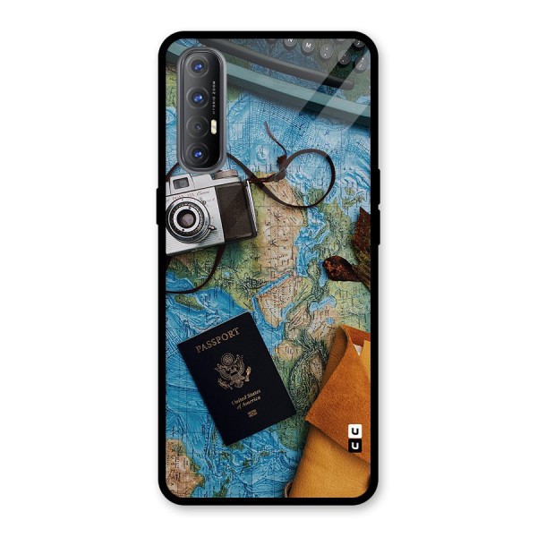 Travel Essentials Glass Back Case for Oppo Reno3 Pro