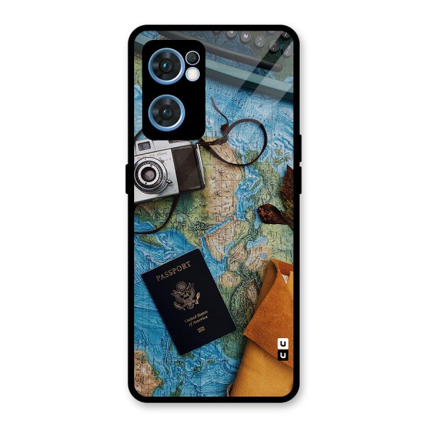 Travel Essentials Glass Back Case for Oppo Reno7 5G