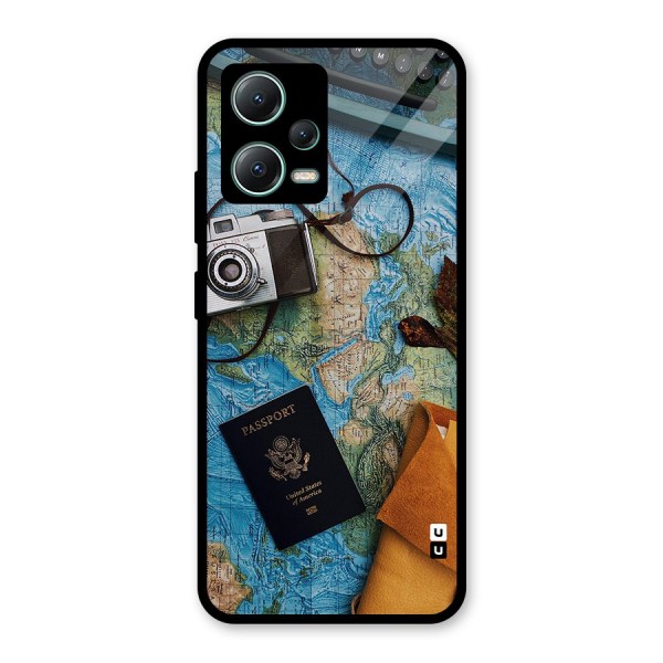 Travel Essentials Glass Back Case for Poco X5