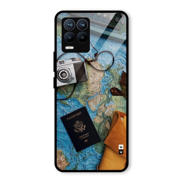 Travel Essentials Glass Back Case for Realme 8