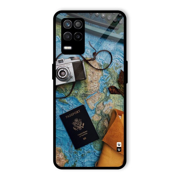 Travel Essentials Glass Back Case for Realme 8s 5G