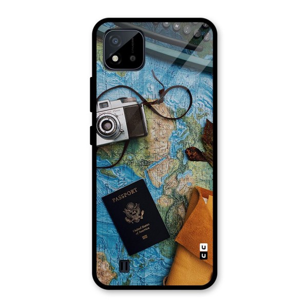 Travel Essentials Glass Back Case for Realme C11 2021