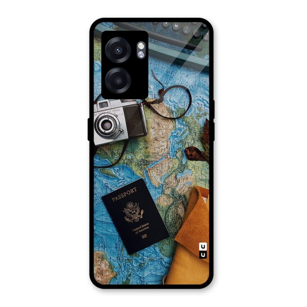 Travel Essentials Glass Back Case for Realme Narzo 50 5G