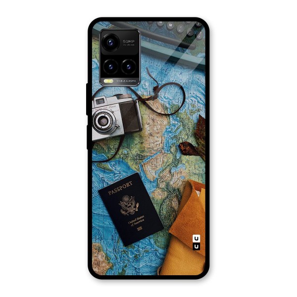 Travel Essentials Glass Back Case for Vivo Y21T