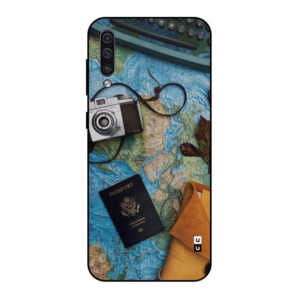 Travel Essentials Metal Back Case for Galaxy A30s