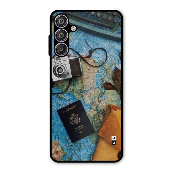 Travel Essentials Metal Back Case for Galaxy F15