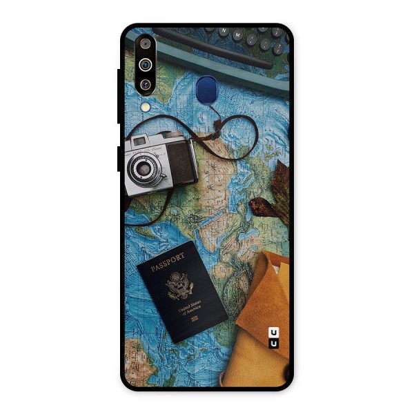 Travel Essentials Metal Back Case for Galaxy M30