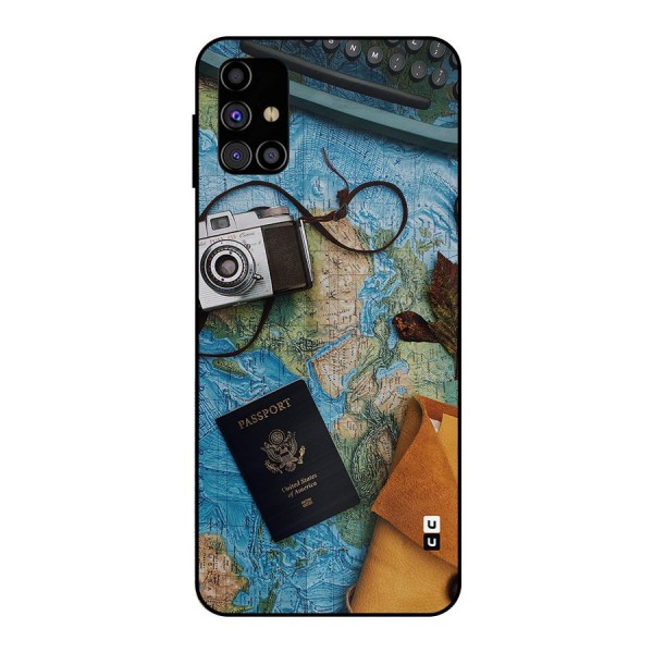 Travel Essentials Metal Back Case for Galaxy M31s