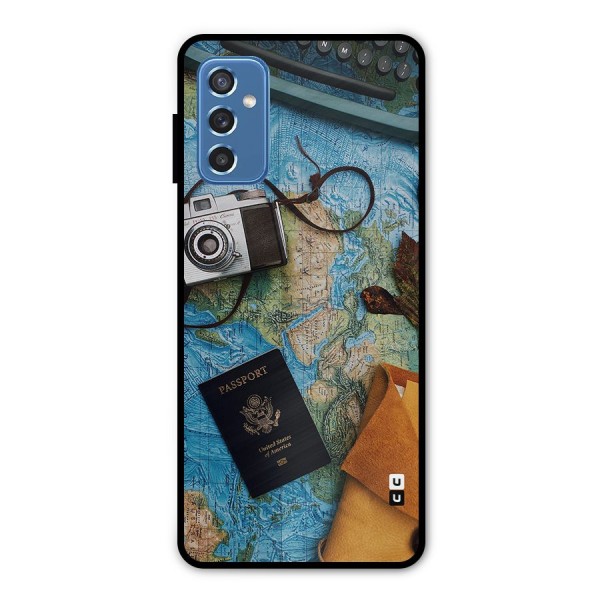 Travel Essentials Metal Back Case for Galaxy M52 5G