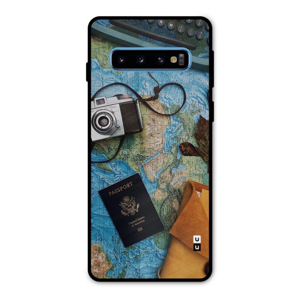 Travel Essentials Metal Back Case for Galaxy S10