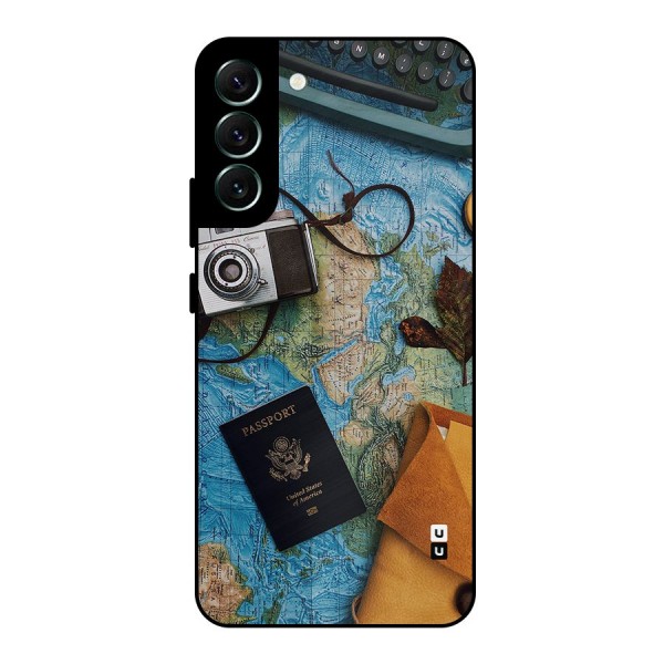 Travel Essentials Metal Back Case for Galaxy S22 Plus 5G