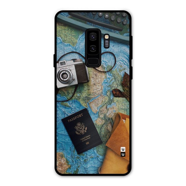 Travel Essentials Metal Back Case for Galaxy S9 Plus