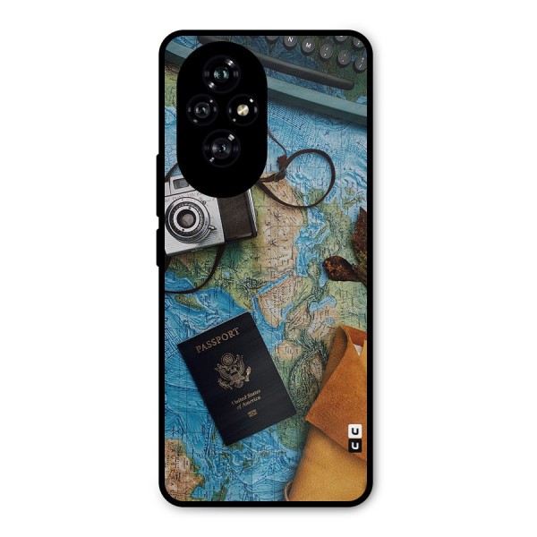 Travel Essentials Metal Back Case for Honor 200