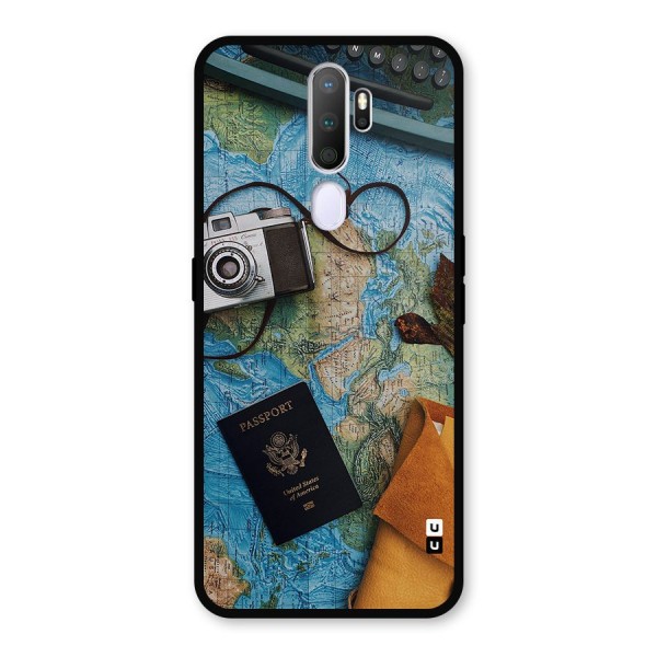 Travel Essentials Metal Back Case for Oppo A9 (2020)