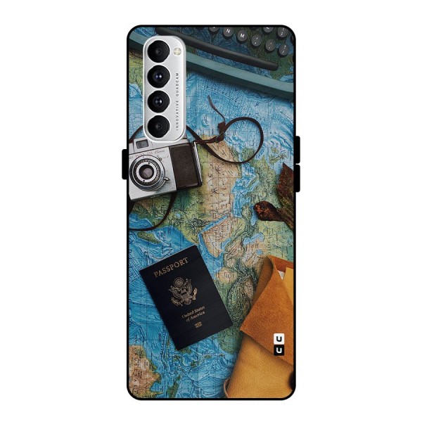 Travel Essentials Metal Back Case for Oppo Reno4 Pro