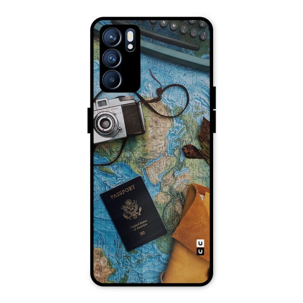 Travel Essentials Metal Back Case for Oppo Reno6 5G