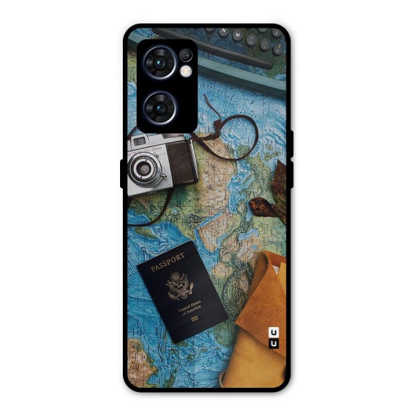 Travel Essentials Metal Back Case for Oppo Reno7 5G