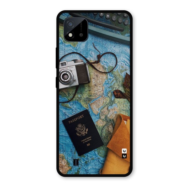 Travel Essentials Metal Back Case for Realme C11 2021