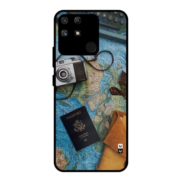 Travel Essentials Metal Back Case for Realme Narzo 50A