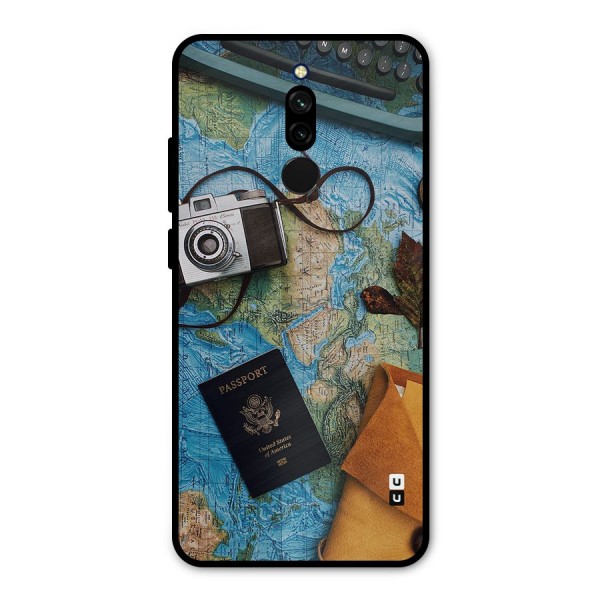 Travel Essentials Metal Back Case for Redmi 8