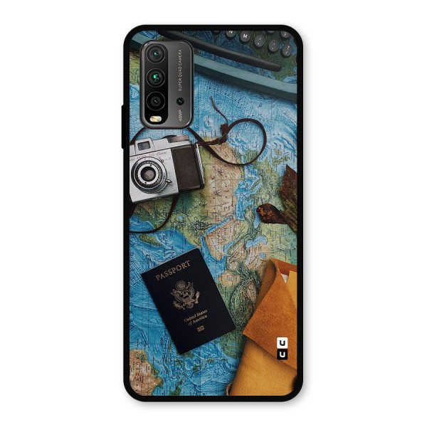 Travel Essentials Metal Back Case for Redmi 9 Power