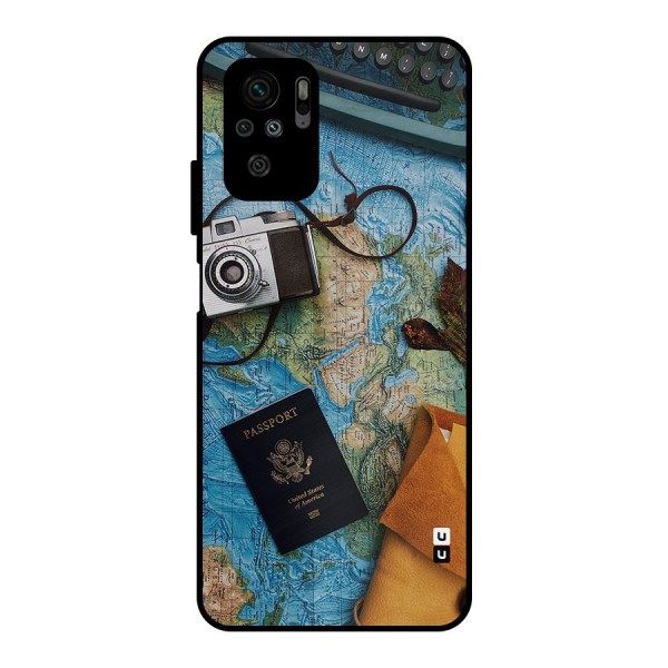 Travel Essentials Metal Back Case for Redmi Note 10