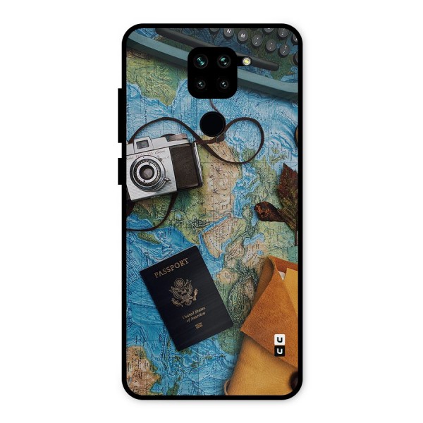 Travel Essentials Metal Back Case for Redmi Note 9