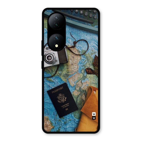 Travel Essentials Metal Back Case for Vivo T2