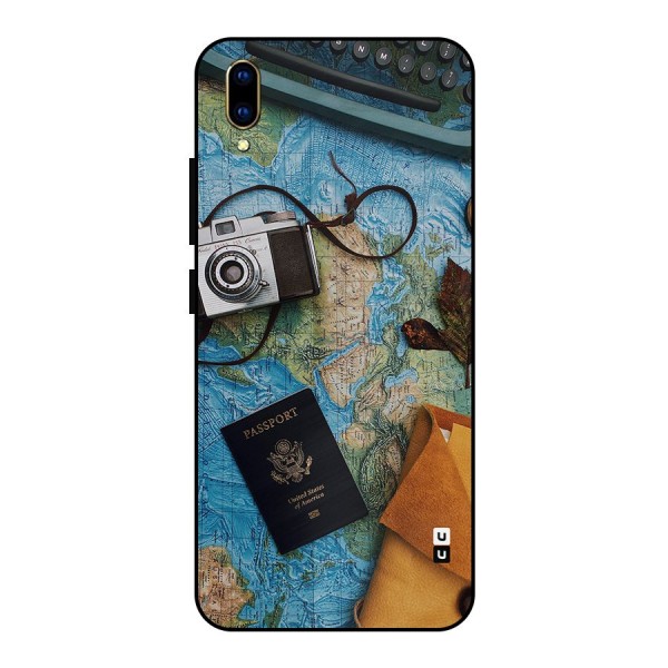 Travel Essentials Metal Back Case for Vivo V11 Pro