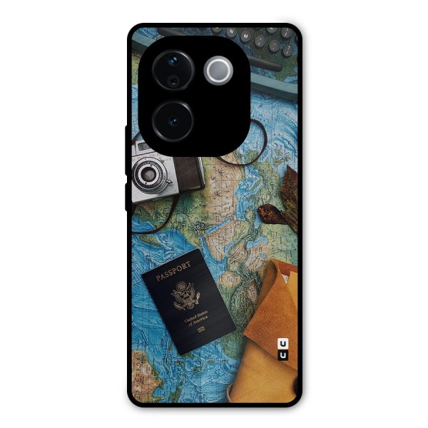 Travel Essentials Metal Back Case for iQOO Z9s Pro