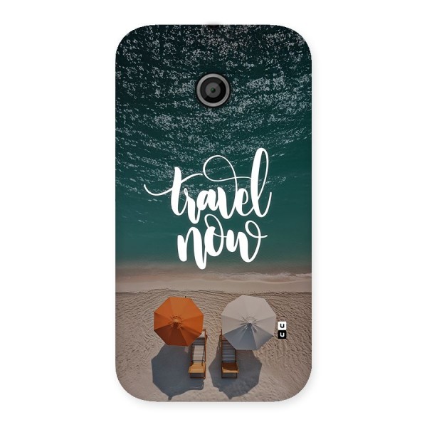 Travel Now Back Case for Moto E