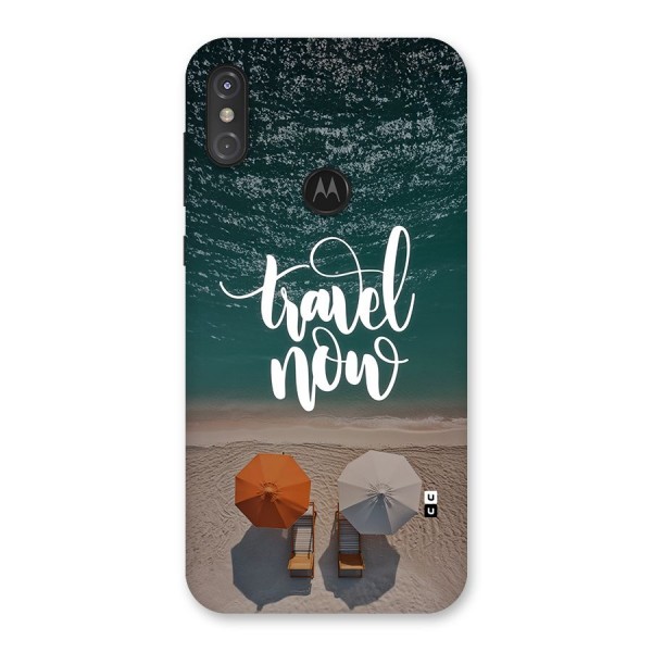 Travel Now Back Case for Motorola One Power