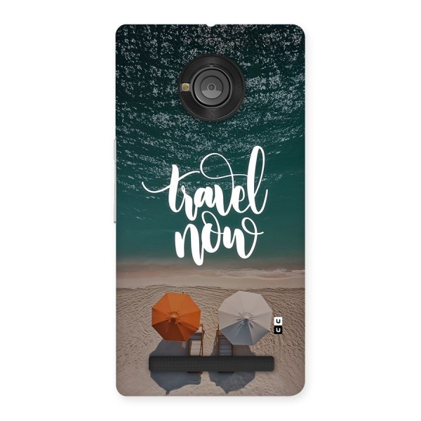 Travel Now Back Case for Yuphoria