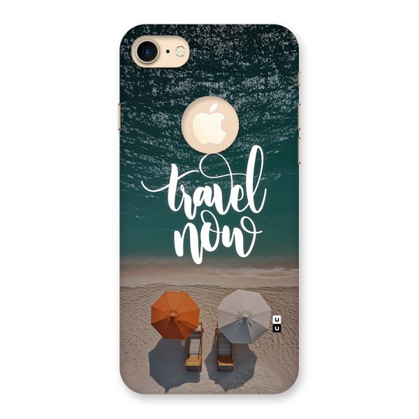 Travel Now Back Case for iPhone 8 Logo Cut